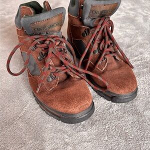 Women's Brown Combat Boots